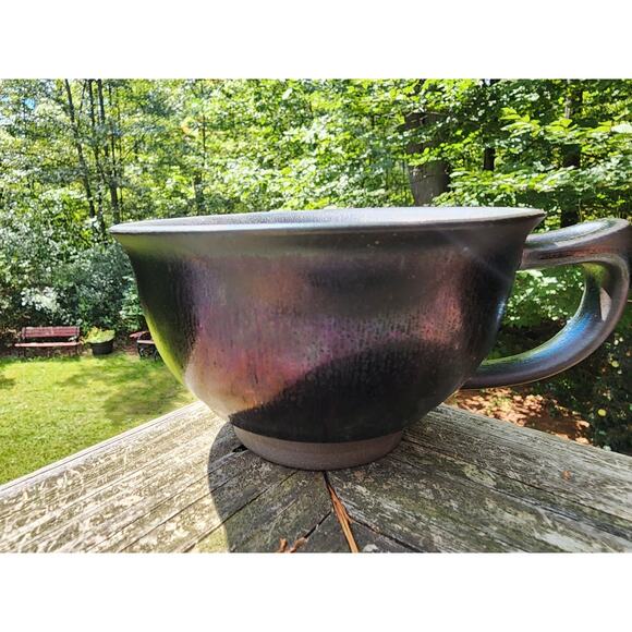 Tenmo tenmokiln - there’s a nebula in that coffee cup Tea/coffee Set With Box - Picture 3 of 8